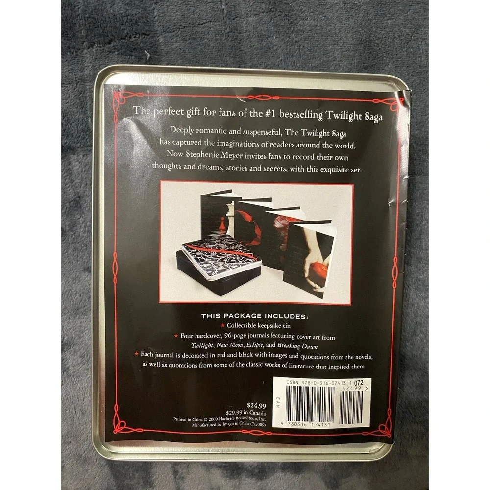 The Twilight Journals Collectible Tin Set 4 Unused Notebooks Stephenie Meyer
